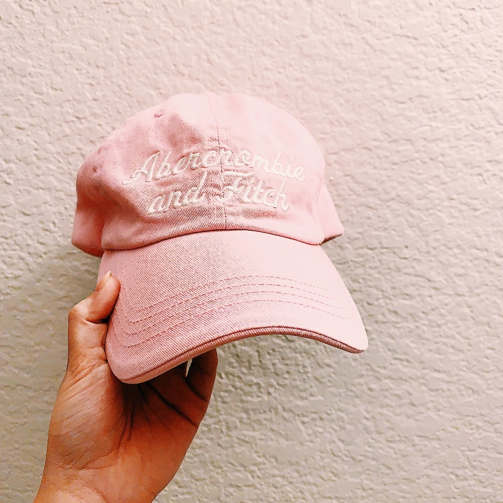 Pink Abercrombie and Fitch Hat